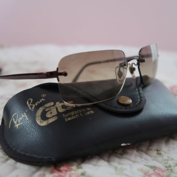 Authentic True Vintage B&L 90s/00s/Y2K Ray-Ban Sunglasses, Brown Gradient 'Cats'